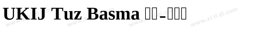 UKIJ Tuz Basma 常规字体转换